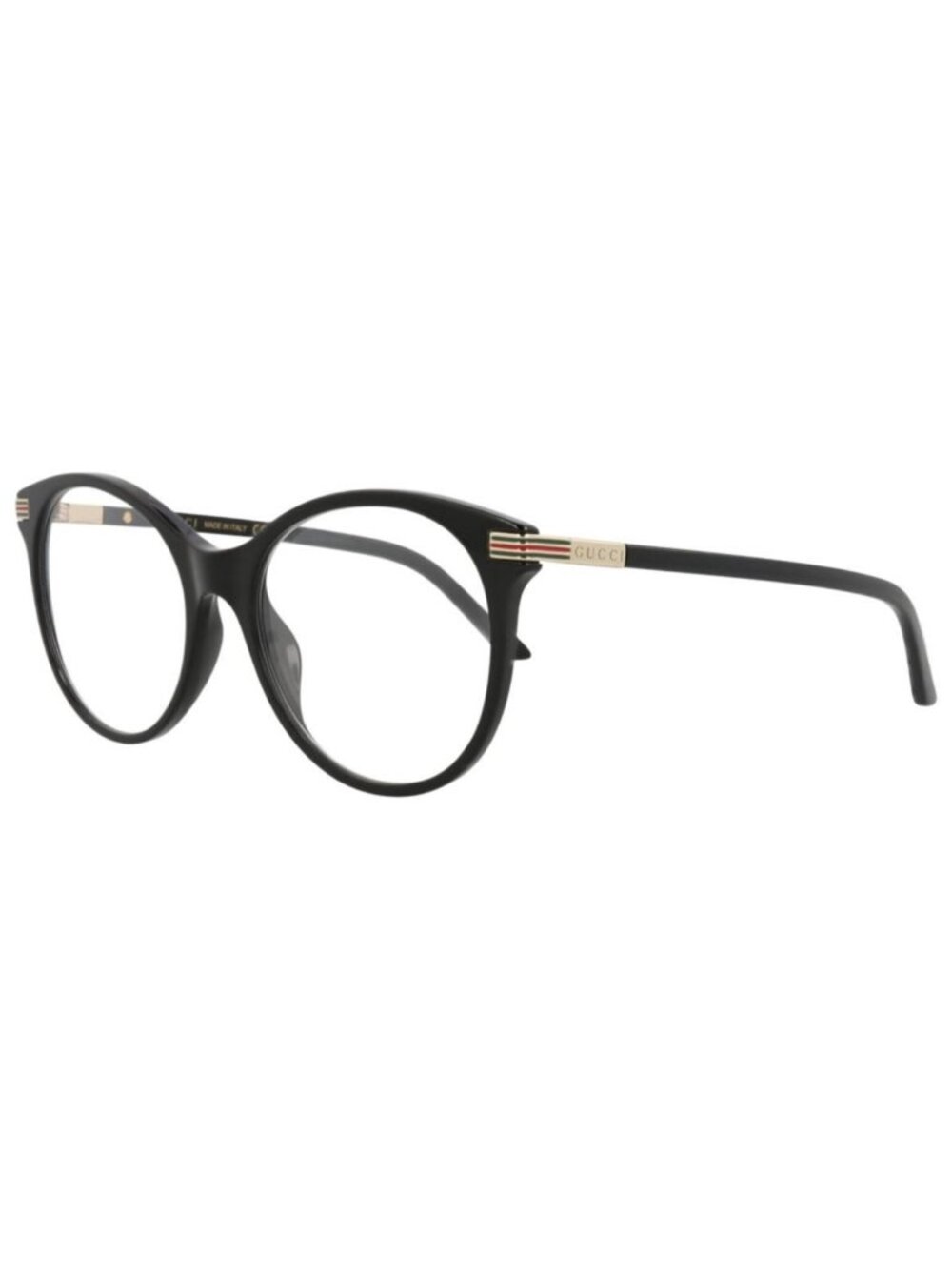 New Gucci Womens Round/Oval Black Black Transparent Fashion Designer Eyeglasses